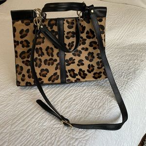 Leopard style handbag